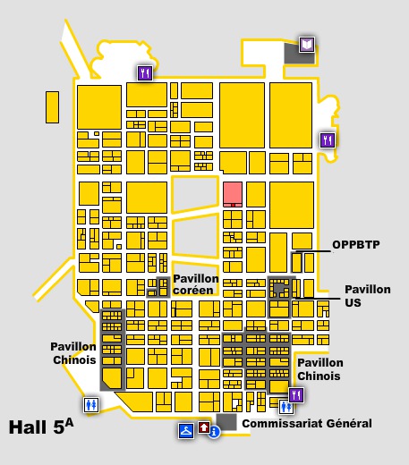 plan du stand CBAO à intermat